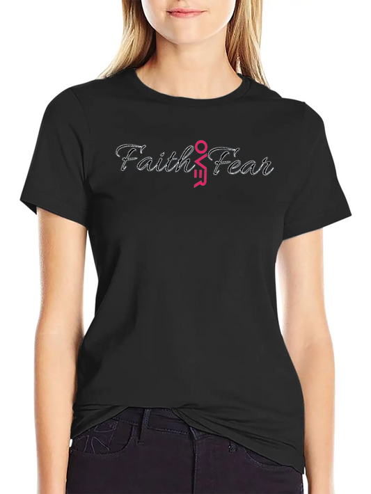 "Courageous Faith: Triumphing Over Fear" Unisex Casual T-Shirt – Clean Design For Daily Comfort